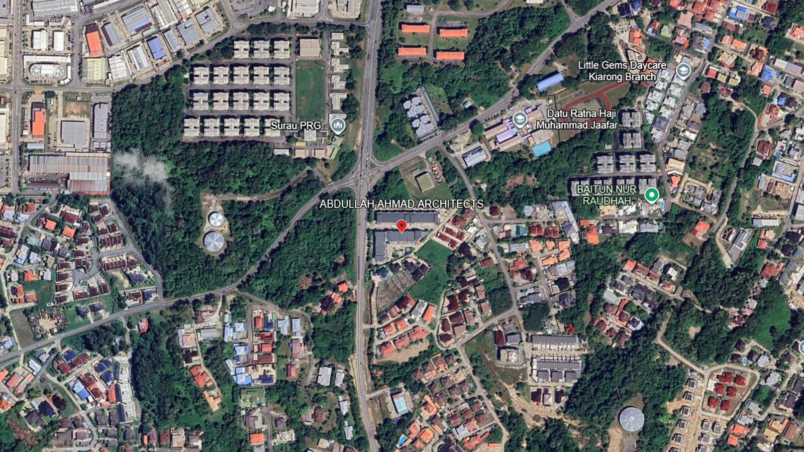 Map showing the office at Spg 188, Jln Pg Babu Raja, Kampong Kiarong
